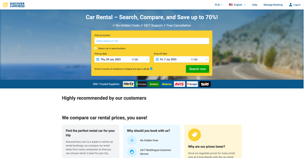 DiscoverCars – reviews in 2024. Is it a legit car rental service? Is it worth using it?